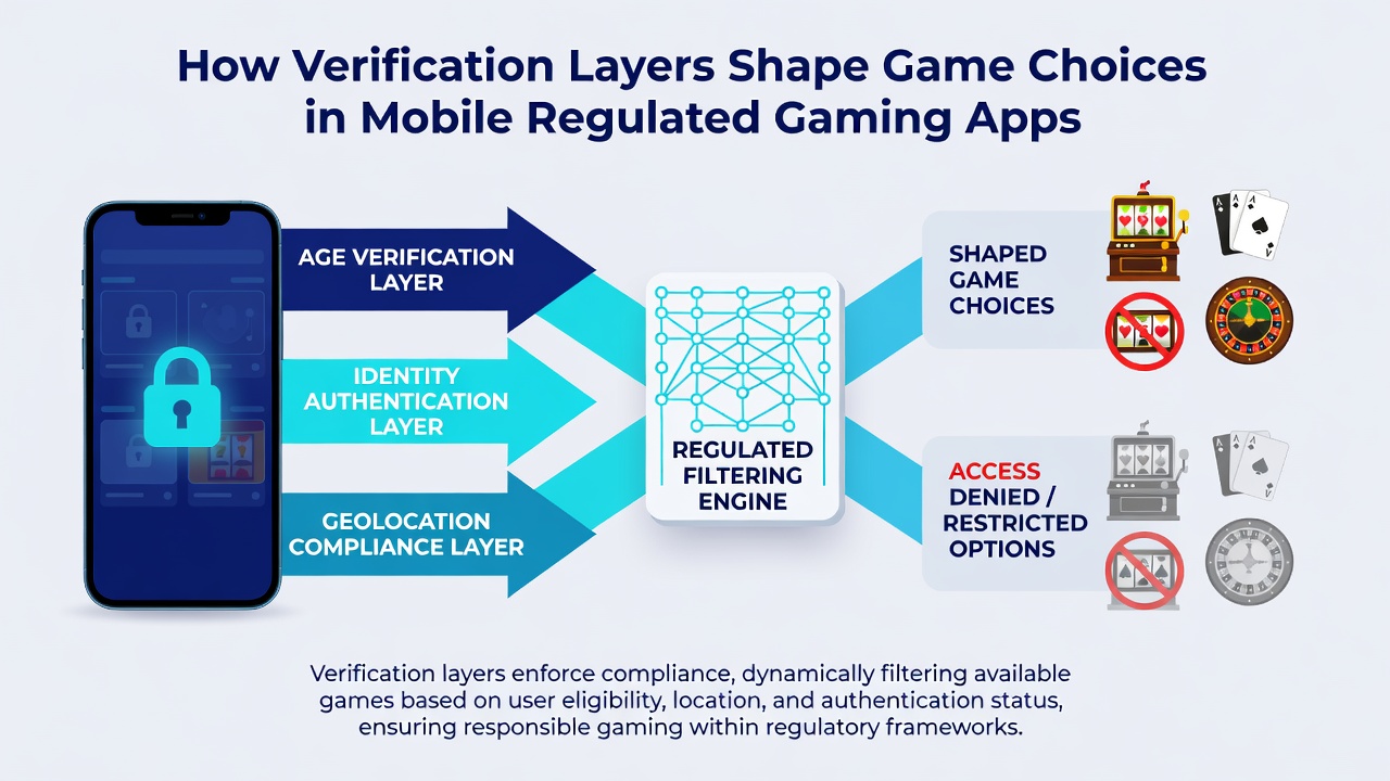 Transaktionsflüsse und Spielauswahl nach Verifizierung in mobilen Apps