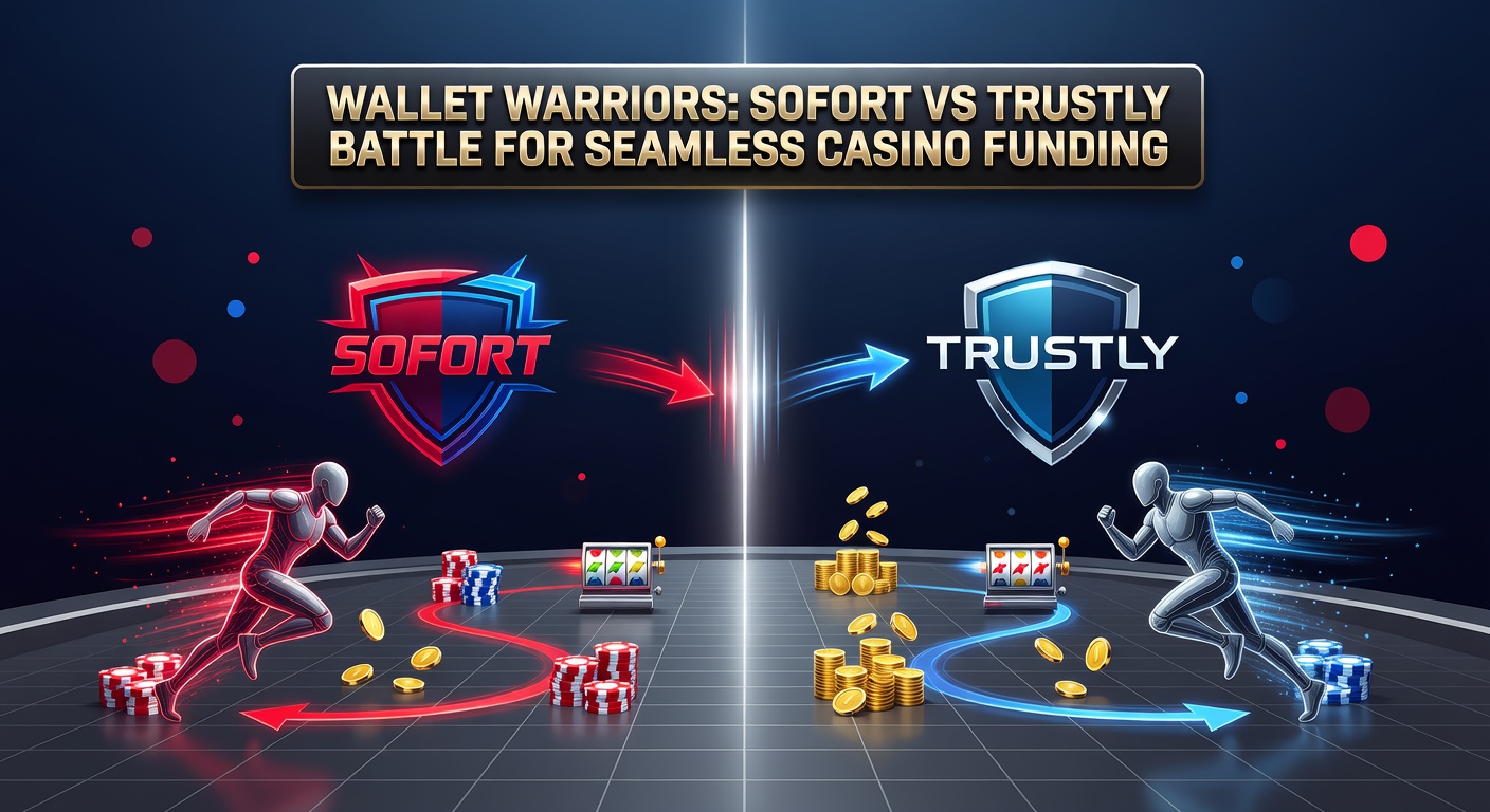 Grafik mit Zeitmessern für Sofort- und Trustly-Transaktionen in einem Casino-Setting